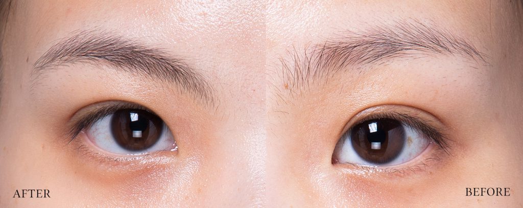 nanobrow eyebrow serum before and after